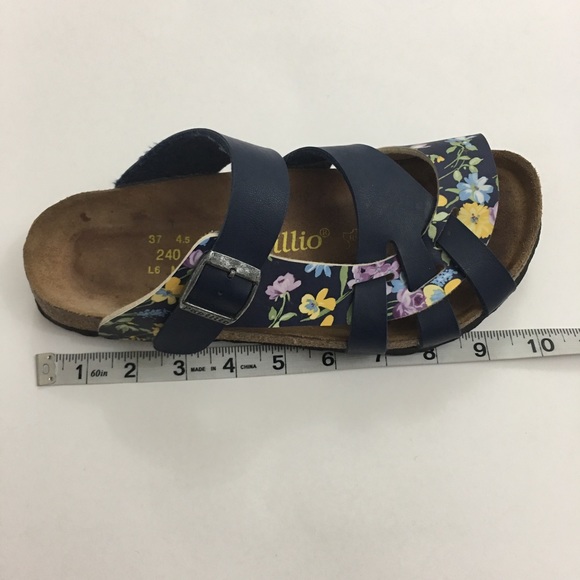 Birkenstock | Shoes | Birkenstock Papillio Pisa Sandals Blue Floral | Poshmark